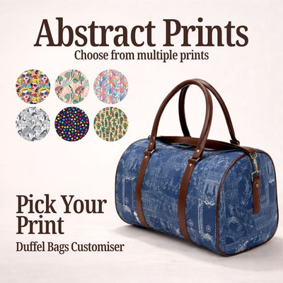ABSTRACT PRINT DUFFLE BAG CUSTOMISER