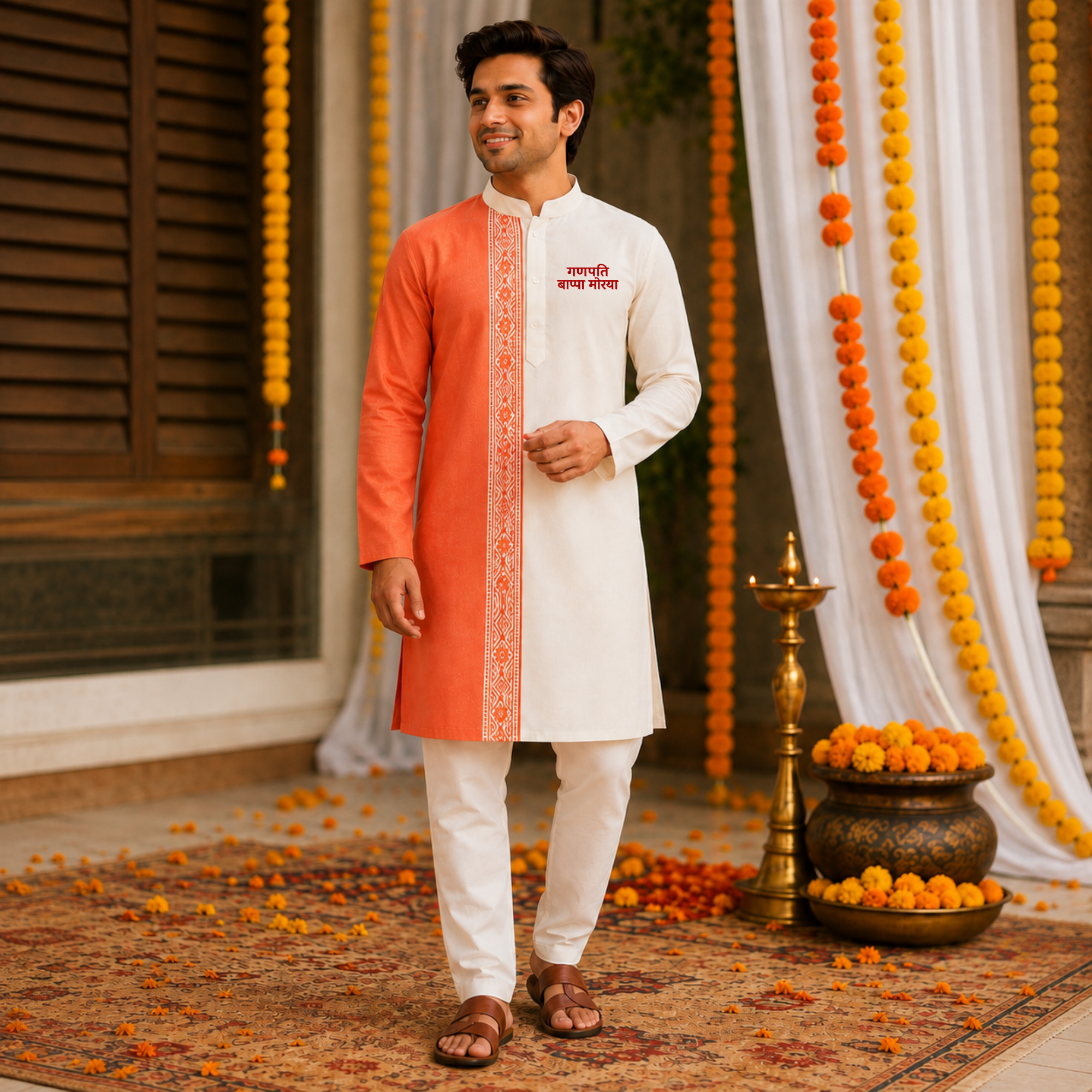 Bappa Morya Kurta men
