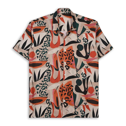 CAPTIVATING ABSTARCT PATTERN PRINTED SHIRT