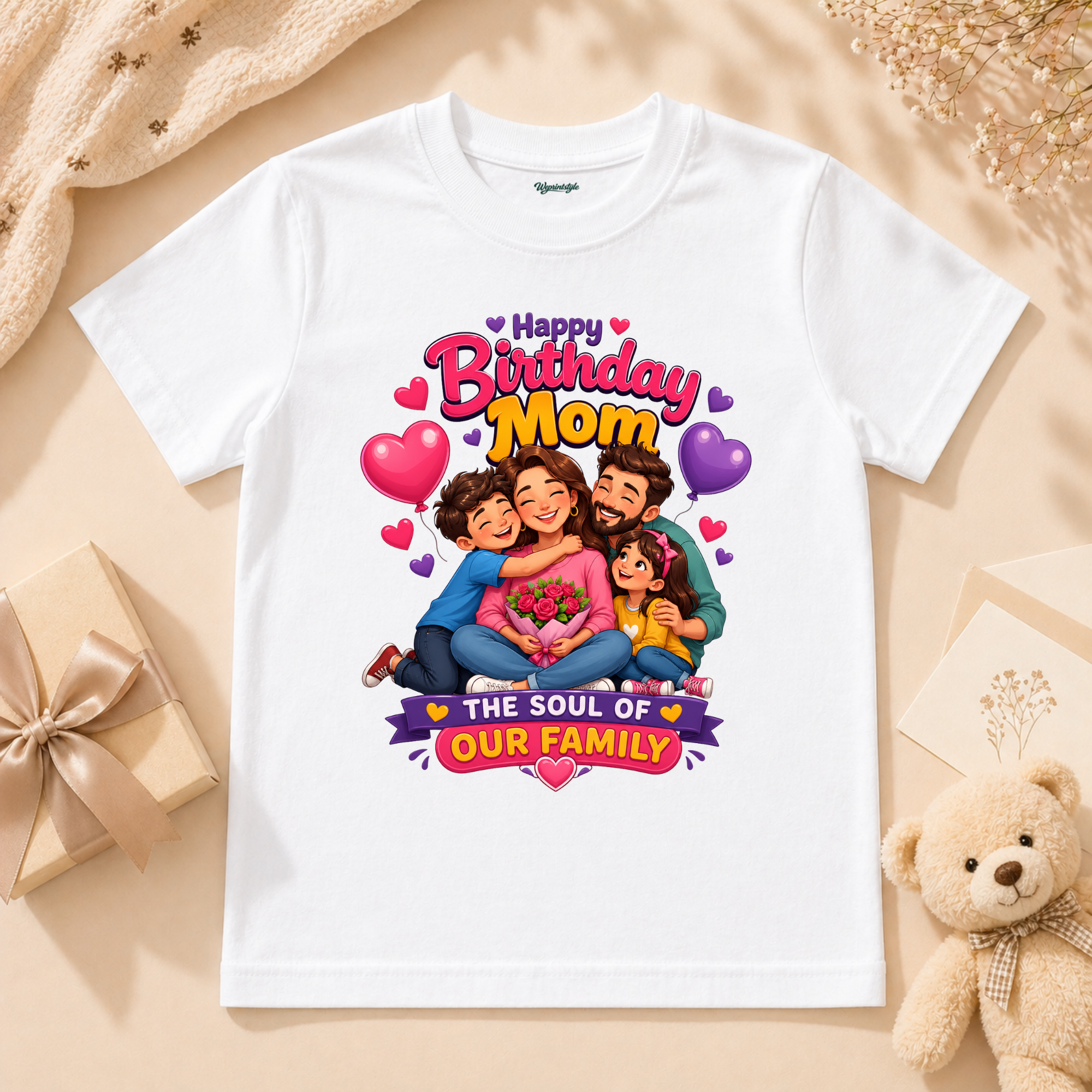 Happy Birthday Mom The Soul of Our Family T-Shirt