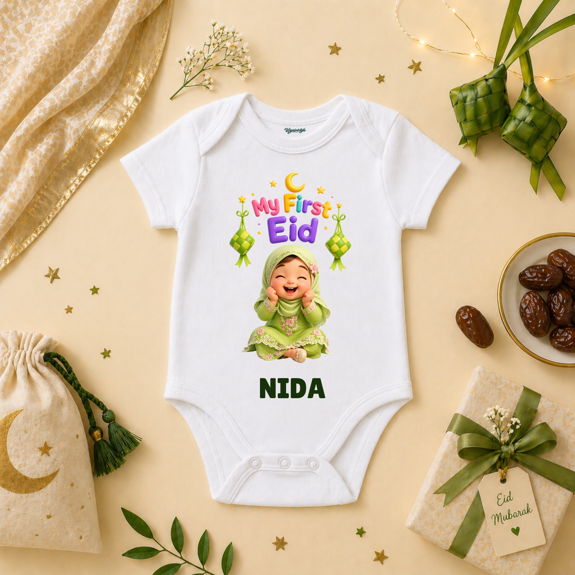 Sweet Baby Girl First Eid Mubarak