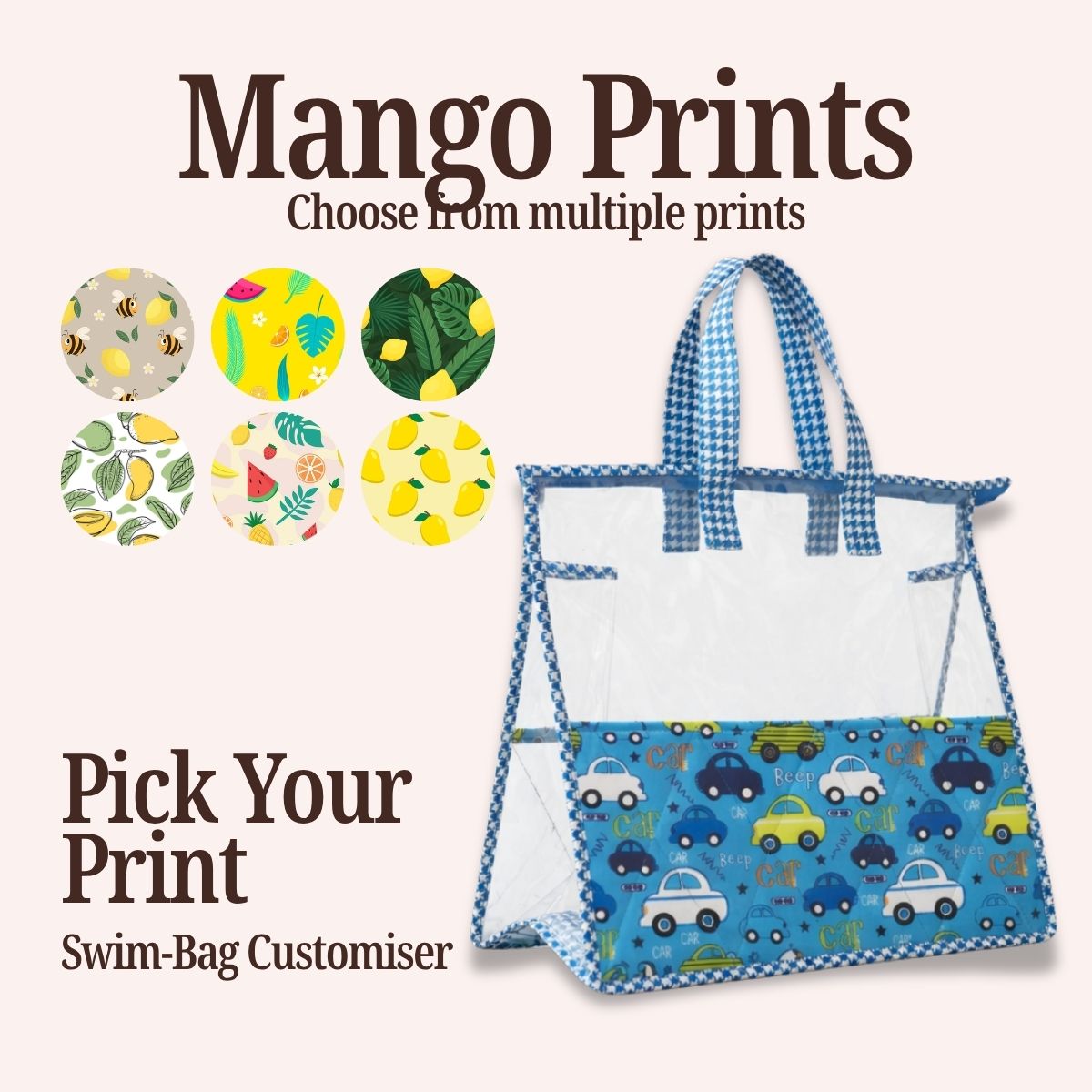 MANGO PRINT SWIMMING BAG CUSTOMISER