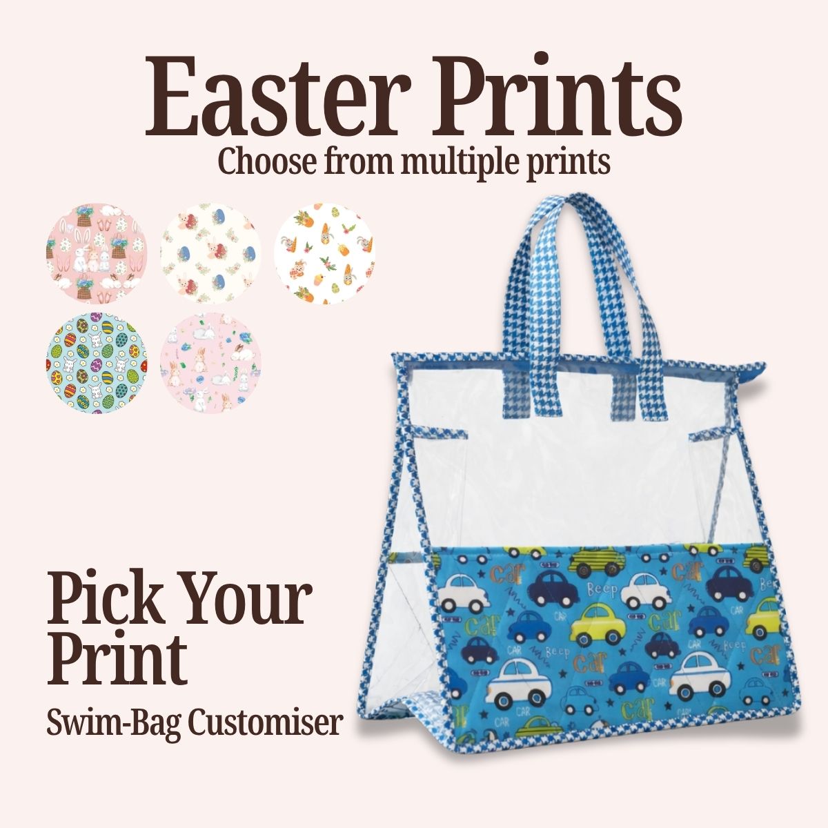 EASTER PRINT SWIMMING BAG CUSTOMISER