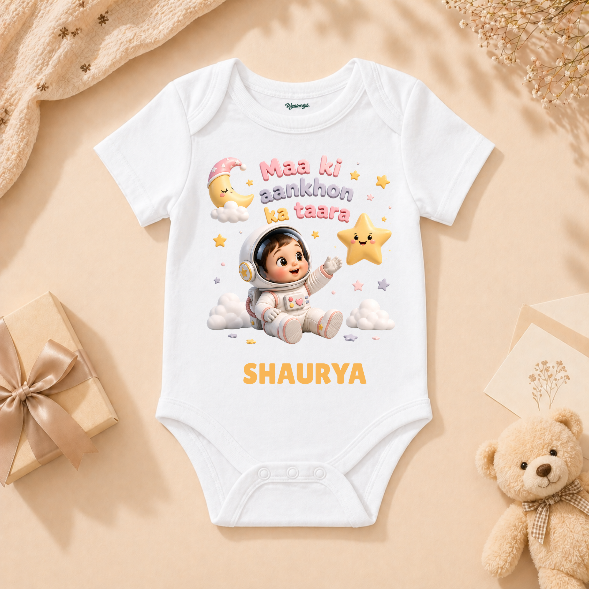 Maa Ki Aankhon Ka Taara Cute Space Theme Baby