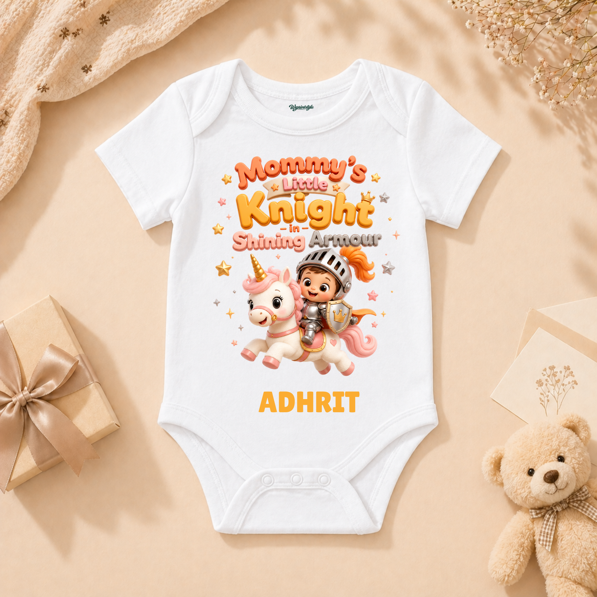 Mommy’s Little Knight In Shining Armour Cute Unicorn Warrior