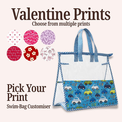 VALENTINE PRINT SWIMMING BAG CUSTOMISER