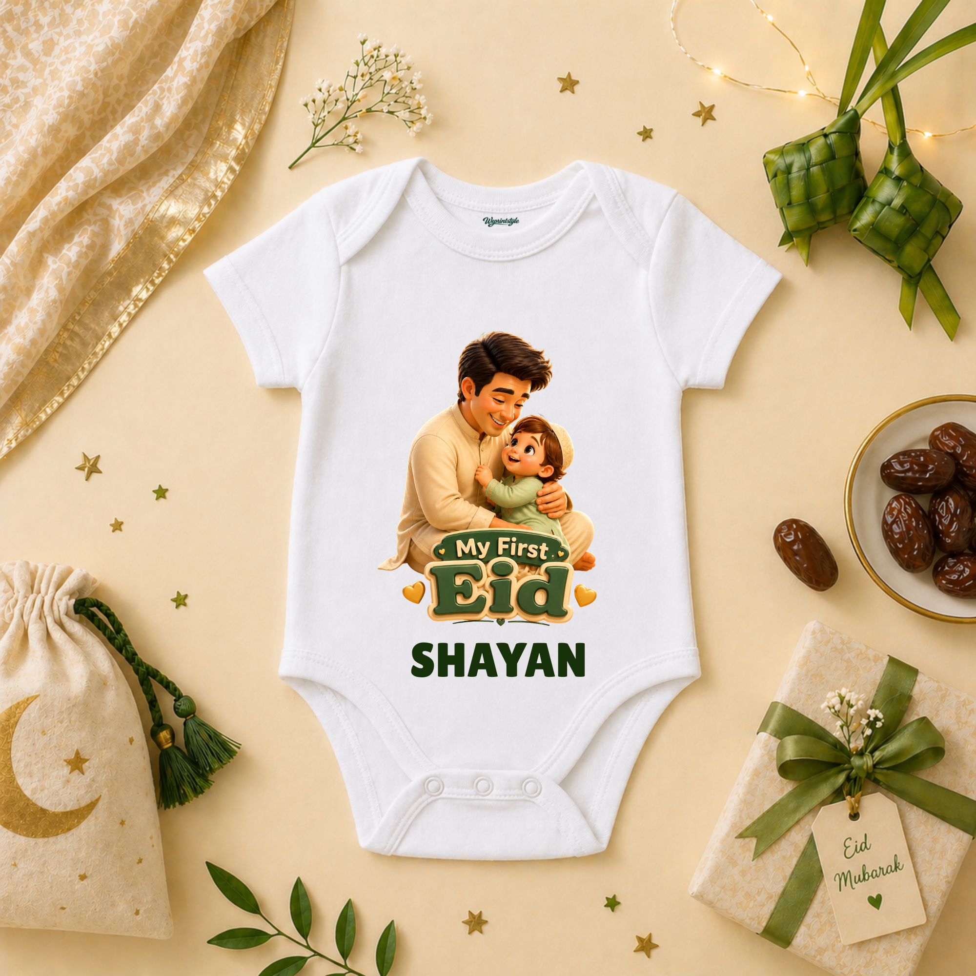 Heartwarming Father And Baby Boy My First Eid Celebration