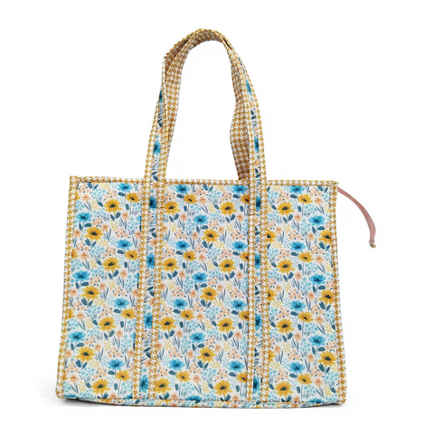 WILDFLOWER SPRITZ PRINT SMALL TOTE BAG