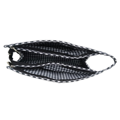 HAPPY LION MOUNTAINS PRINT TRIOZIP TOILETRY BAG