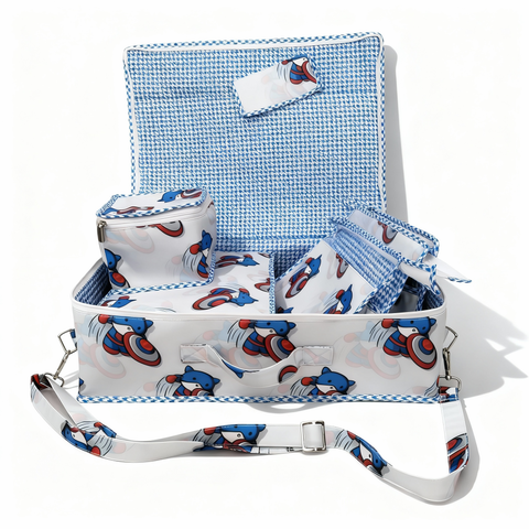 SUPER CAT PRINT 8 PIECE KIDS GIFT SET