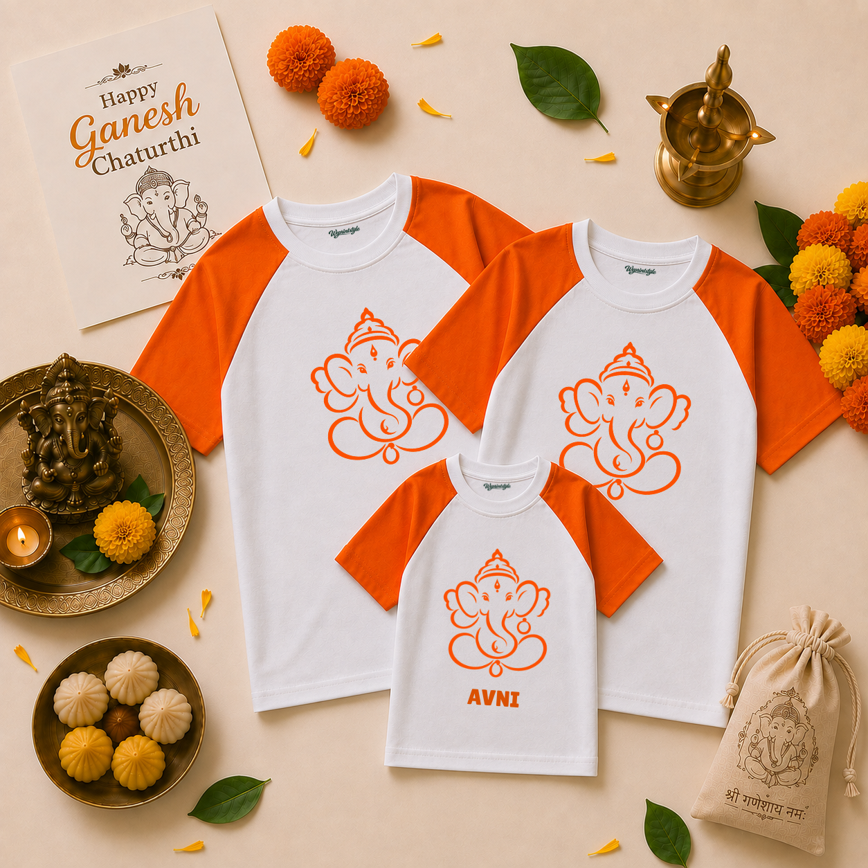 Family Bappa Trio Tee Set
