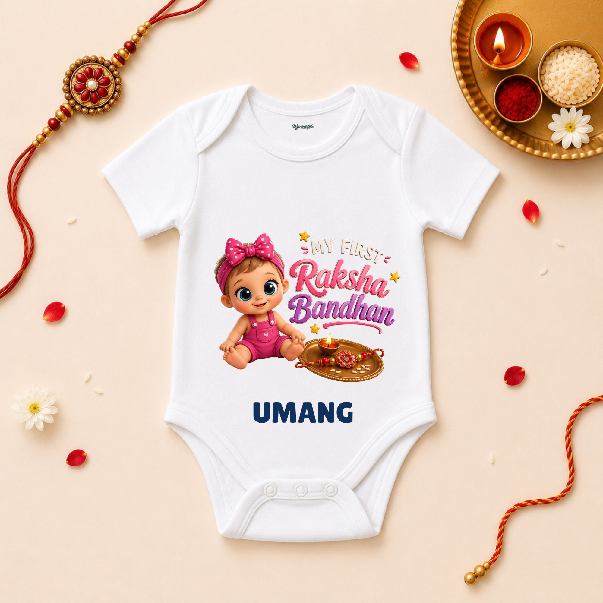 My First Rakshabandhan Personalized Baby T-Shirt