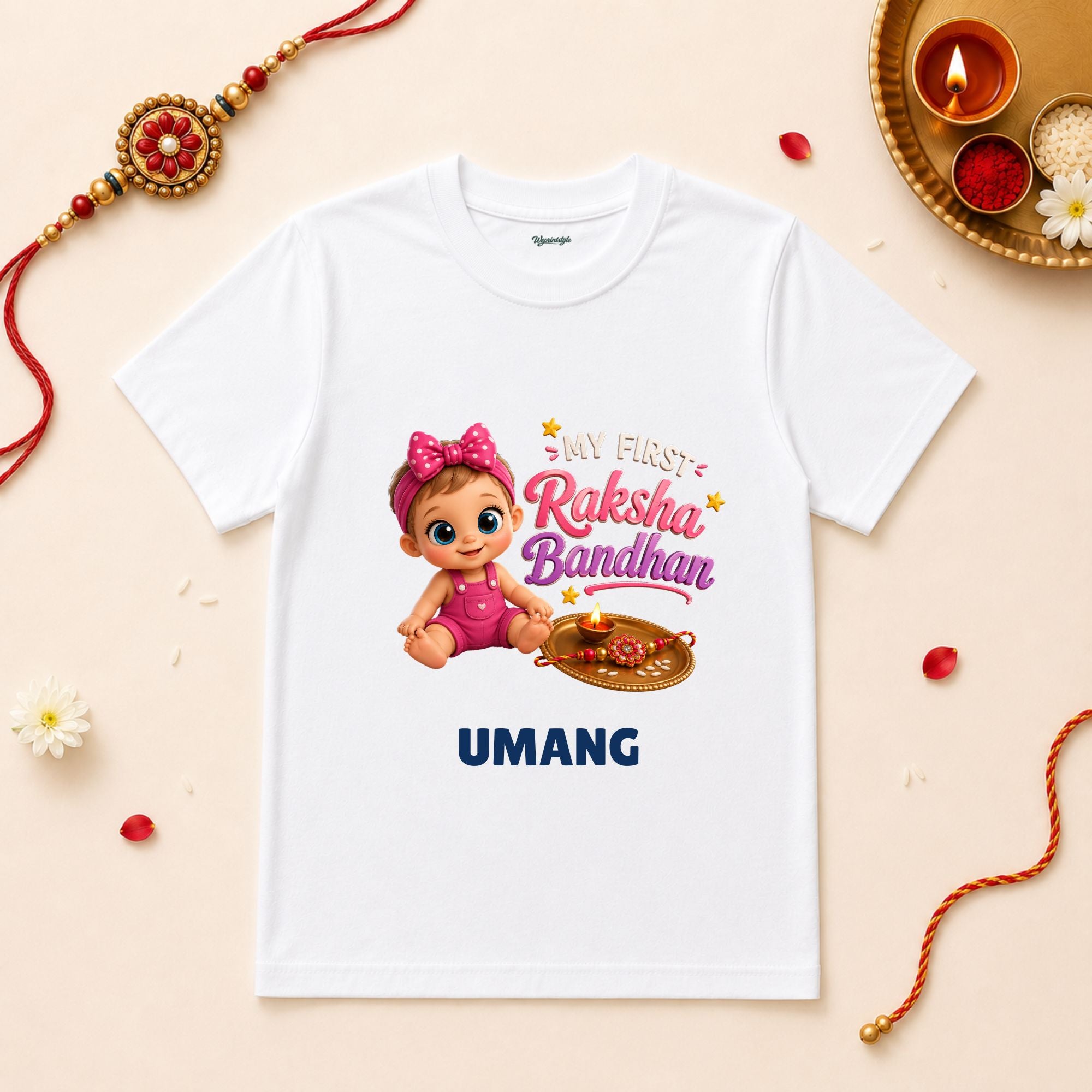 My First Rakshabandhan Personalized Baby T-Shirt