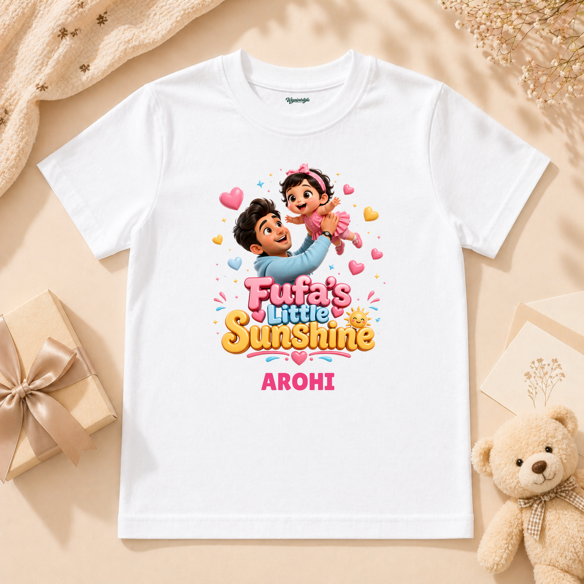 Fufas Little Sunshine Cute Baby Girl With Dad And Happy Love Moments