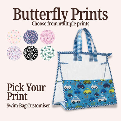 BUTTERFLY PRINT SWIMMING BAG CUSTOMISER