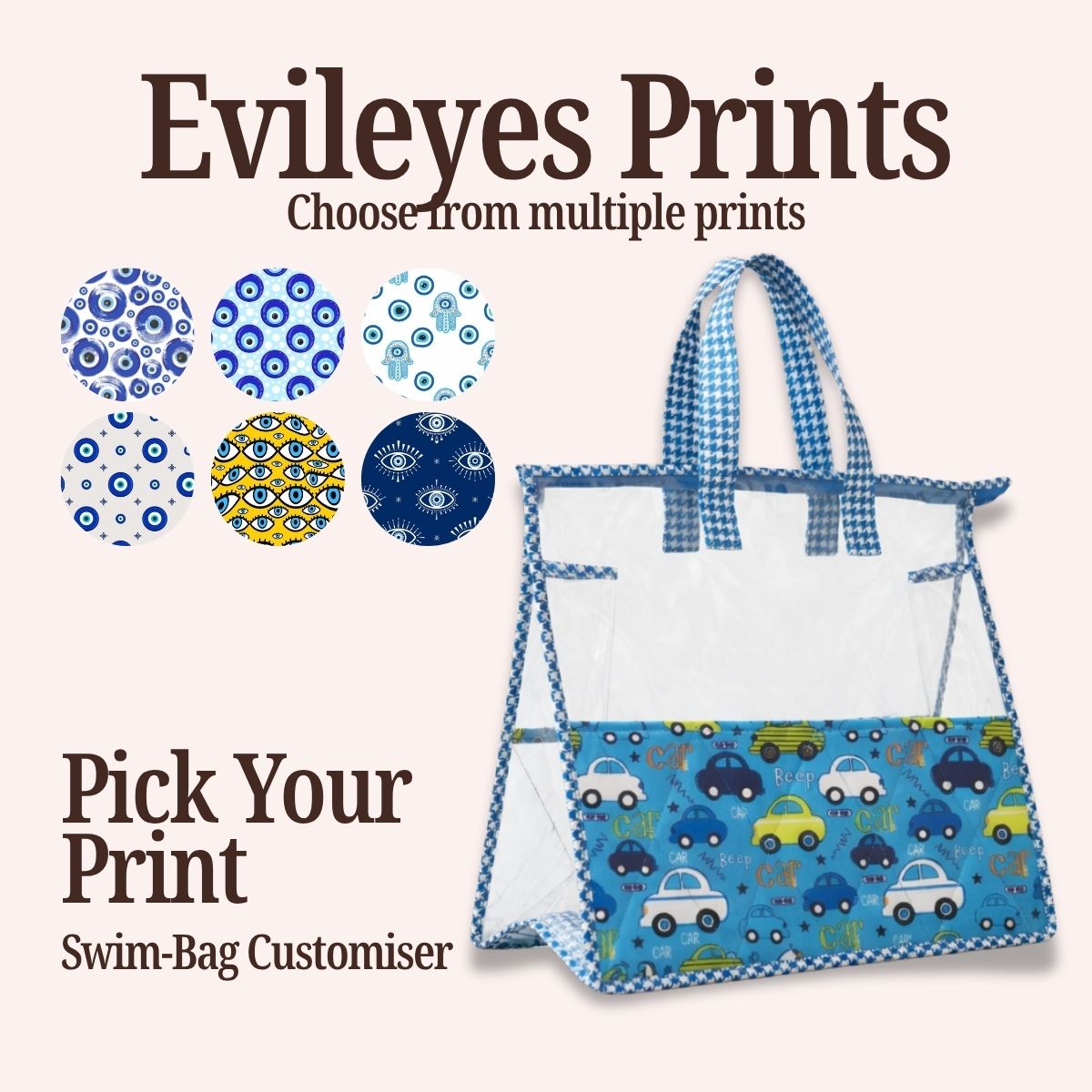 EVIL EYES  SWIMMING BAG CUSTOMISER
