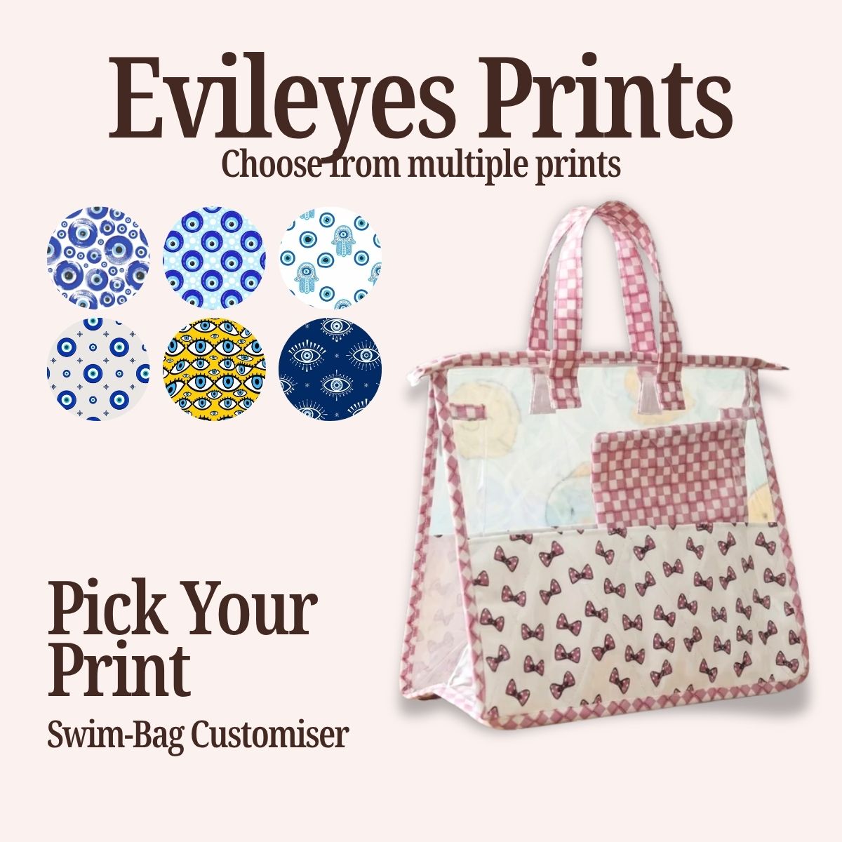 EVIL EYES  SWIMMING BAG CUSTOMISER