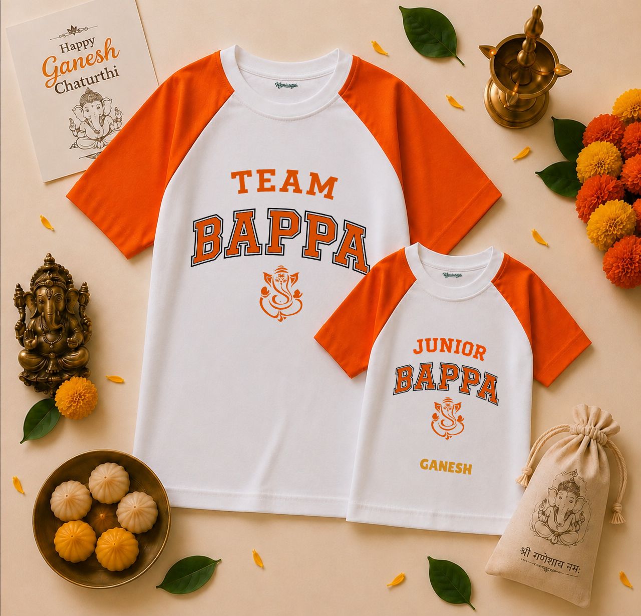 Team Bappa Family Duo Tee Set