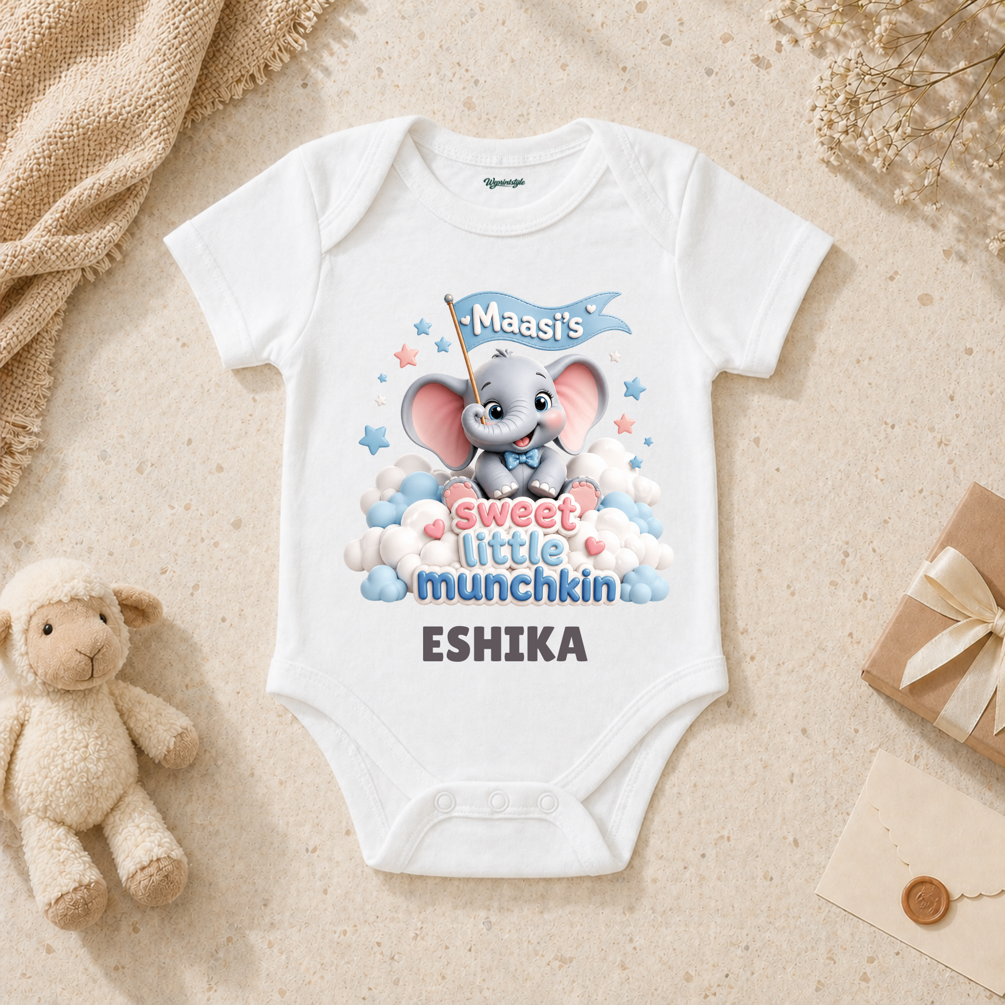 Maasi’s Sweet Little Munchkin Adorable Baby With Cute Elephant