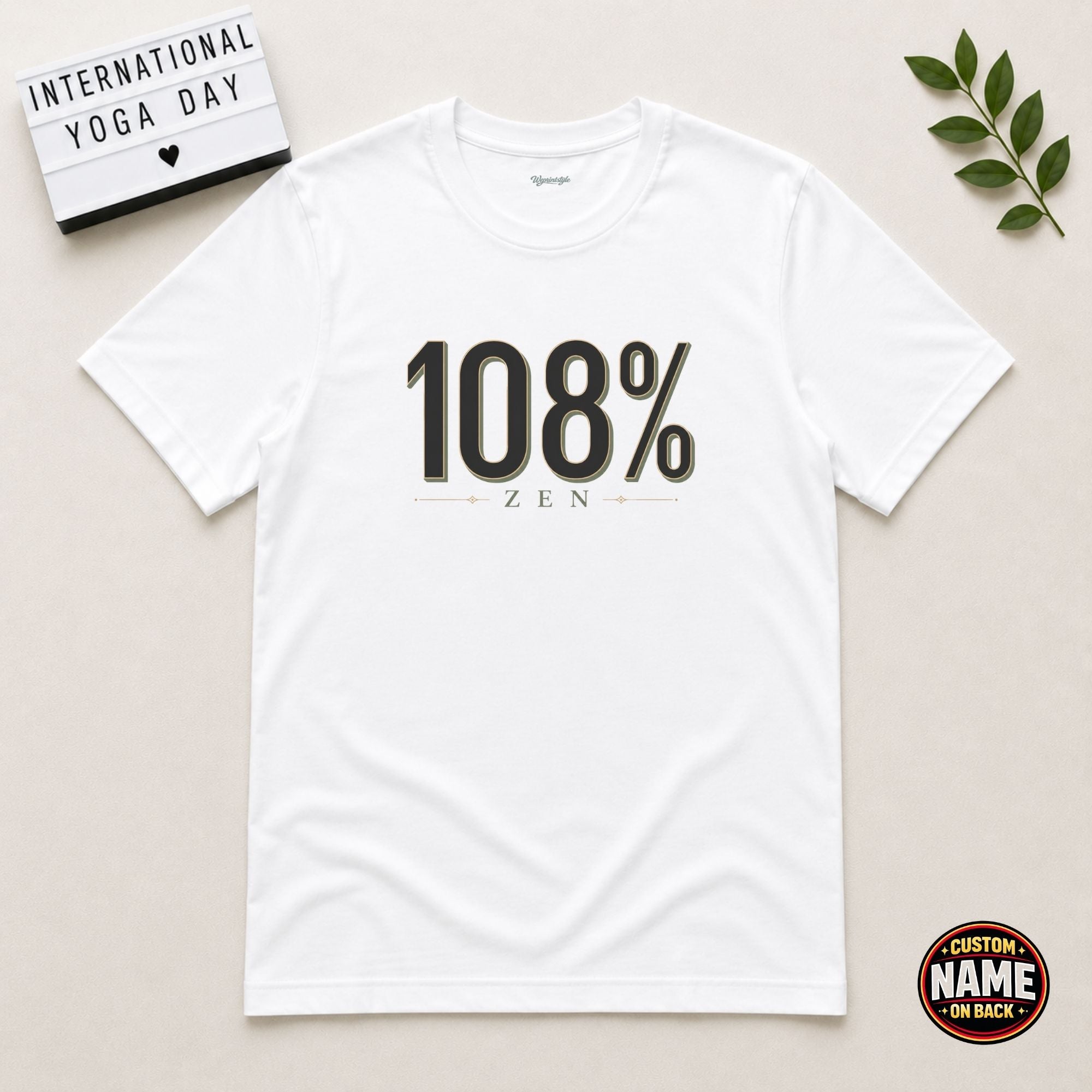 108% ZEN yoga Tshirt