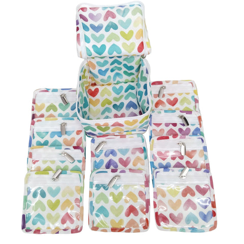 LOVE RAINBOW PRINT EARRING ORGANIZER