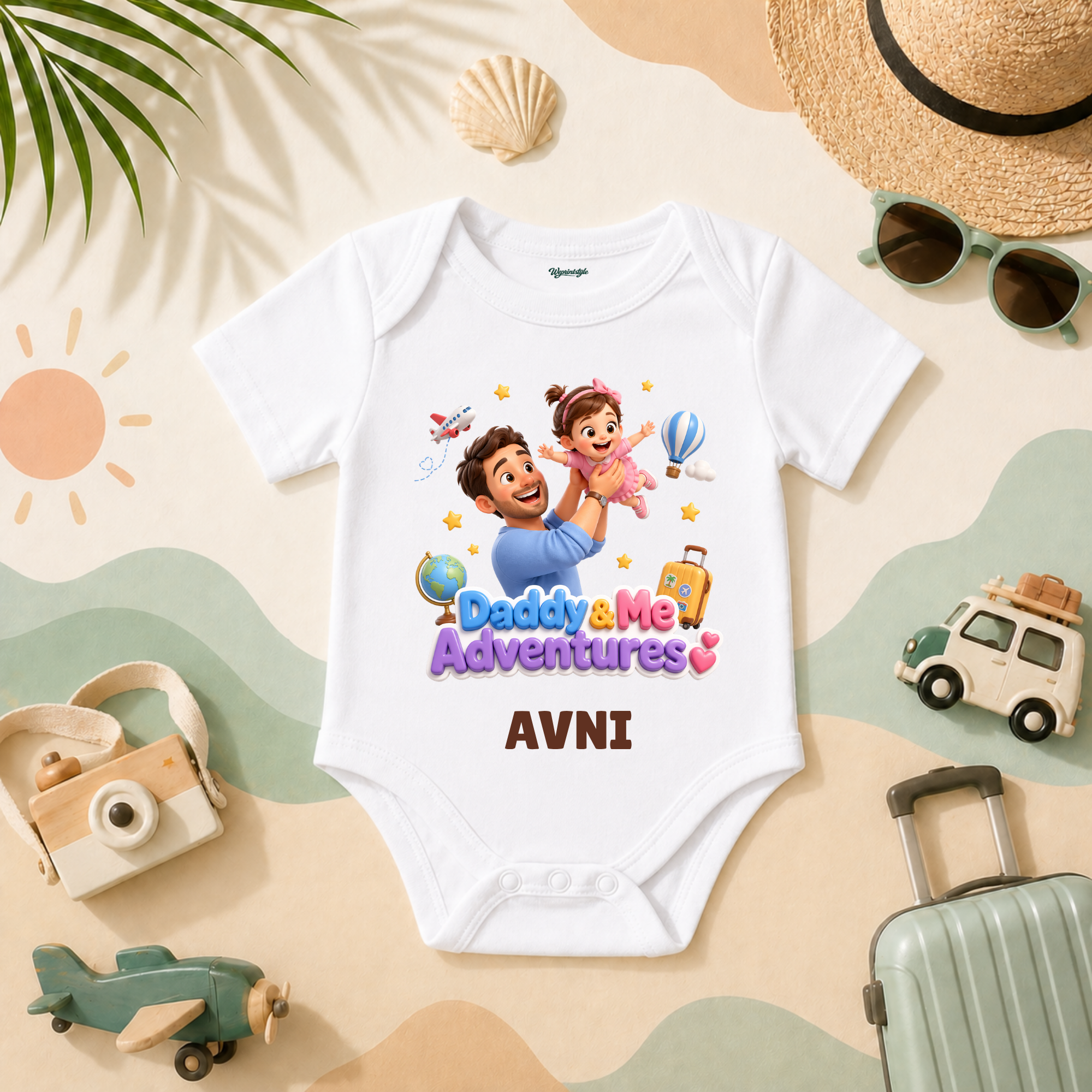 Little Traveler Baby Girl For Cute Kids Who Love Exploring The World