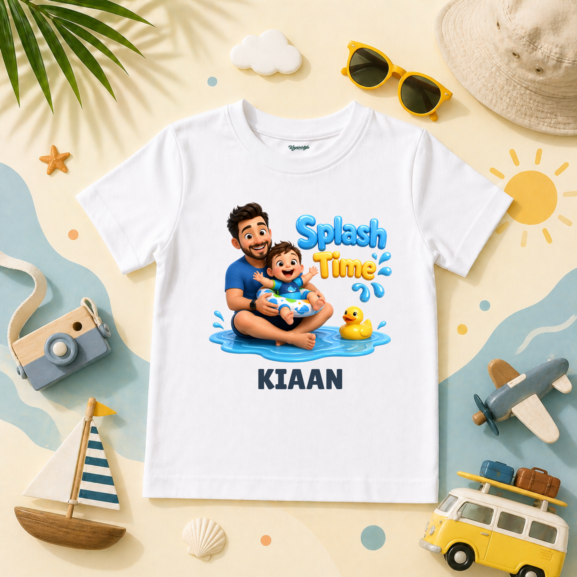 Splash Time Fun Bath Outfit For Babies Who Love Water Play Moment