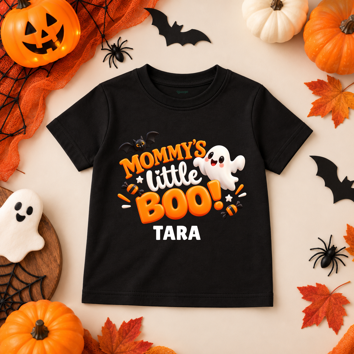 Mommy's Little Boo Kids Halloween T-Shirt