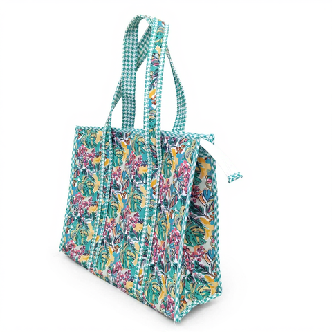 SUNSET JUNGLE PUNCH PRINT SMALL TOTE BAG
