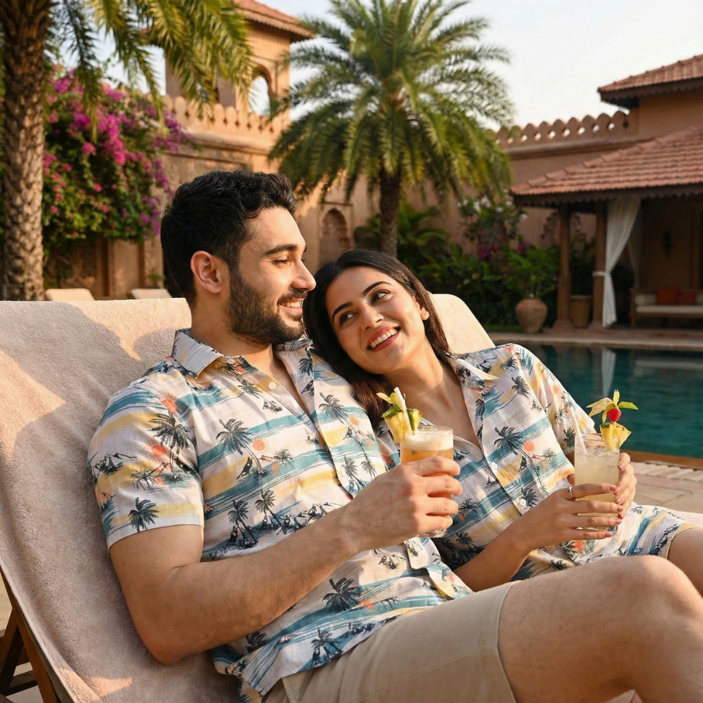 BEACH VIBES PRINTED SHIRT