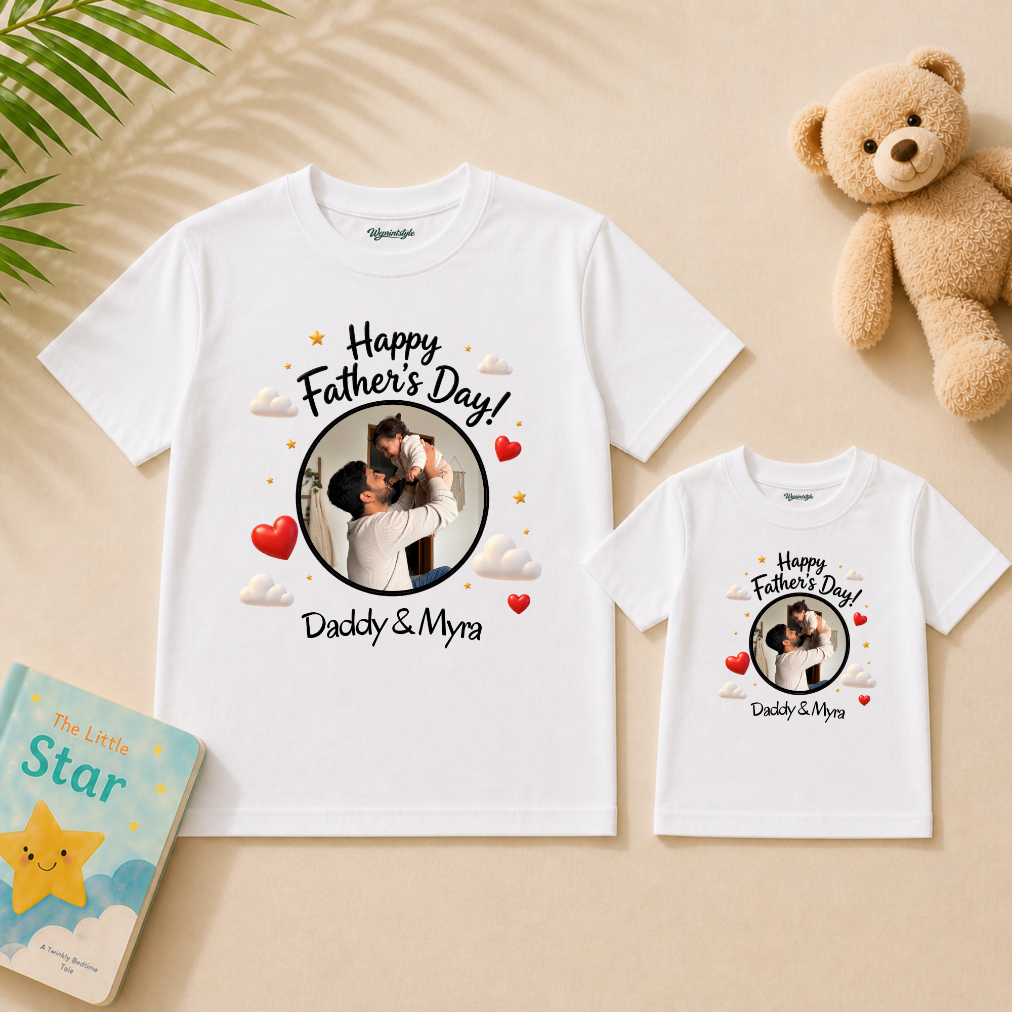 Daddy & Me Personalized Father’s Day Combo T-Shirt