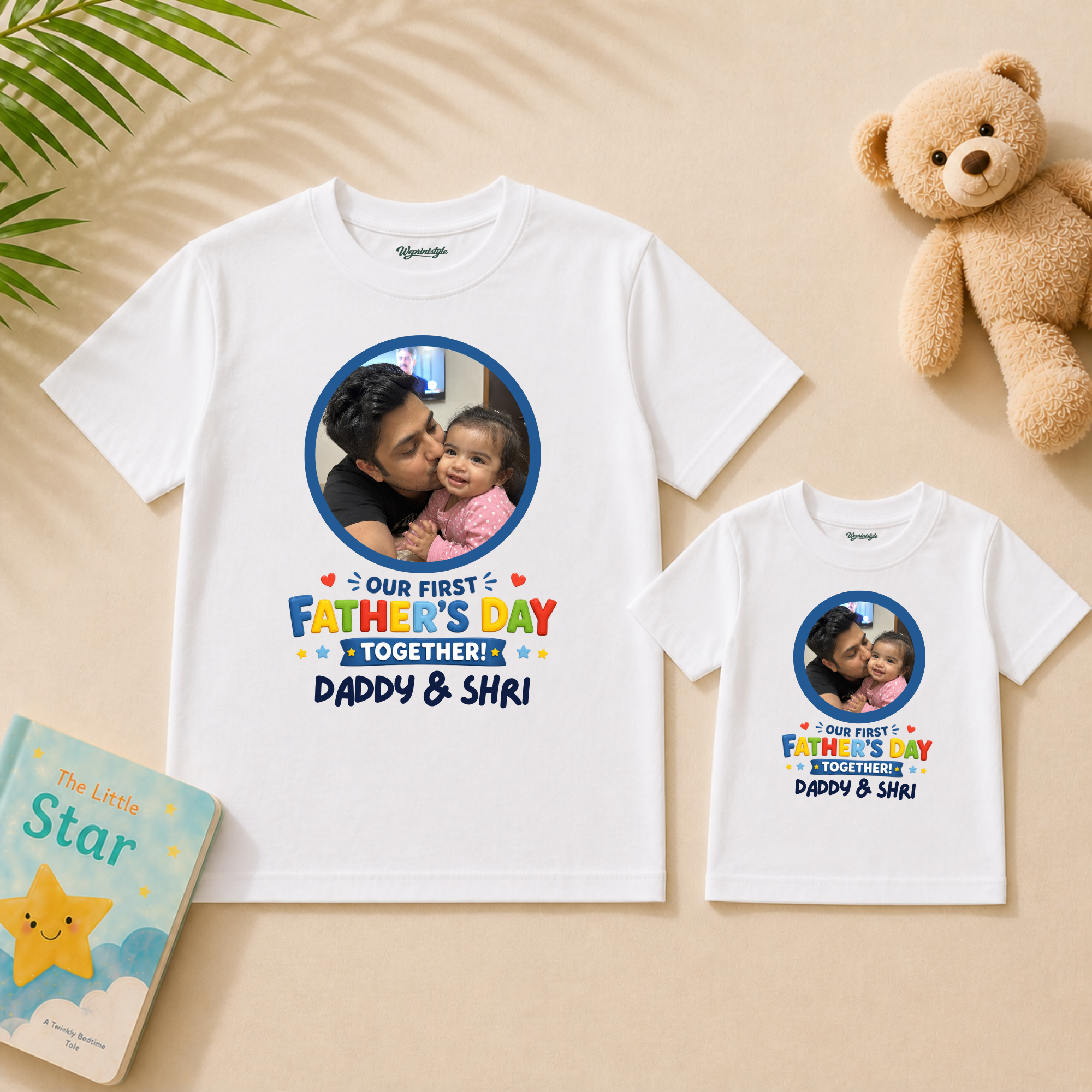 Our First Father’s Day Together Personalized Combo T Shirt
