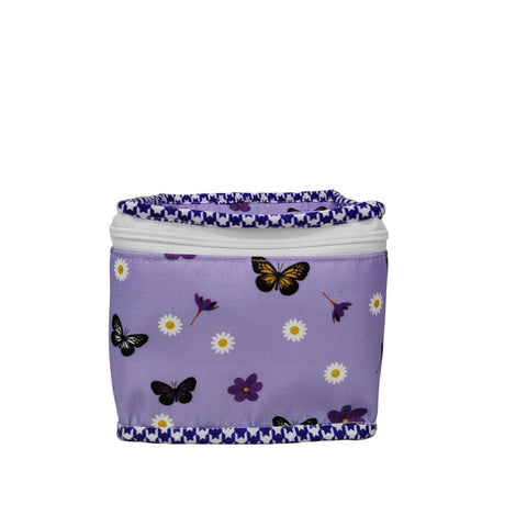 LAVENDER BUTTERFLY MEADOW PRINT EARRING ORGANIZER