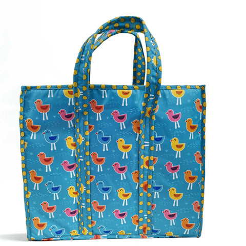 PLAYFUL BIRDS PRINT Everyday Tote