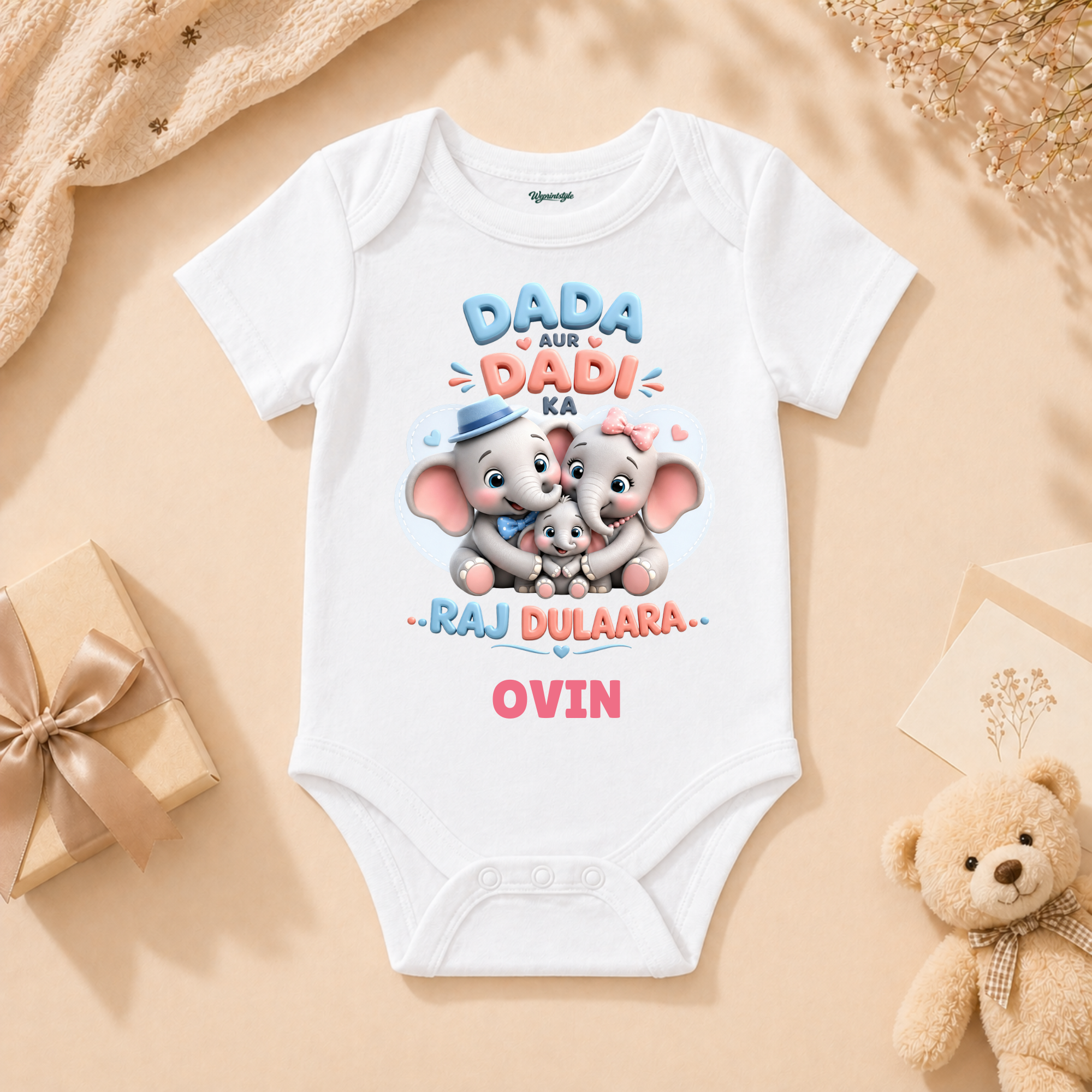 Sweet Little Elephant Family Dada Dadi Raj Dulaara Baby