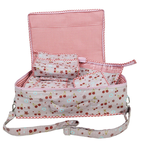 SCARLET CHERRY PRINT 8 PIECE KIDS GIFT SET