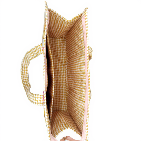 SUNBEAM DAISIES PRINT SMALL TOTE BAG