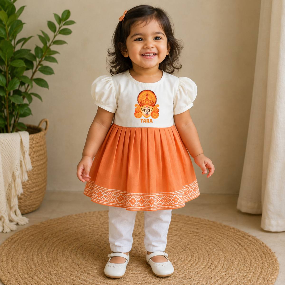 Little Durga Devi Girls Dress Set