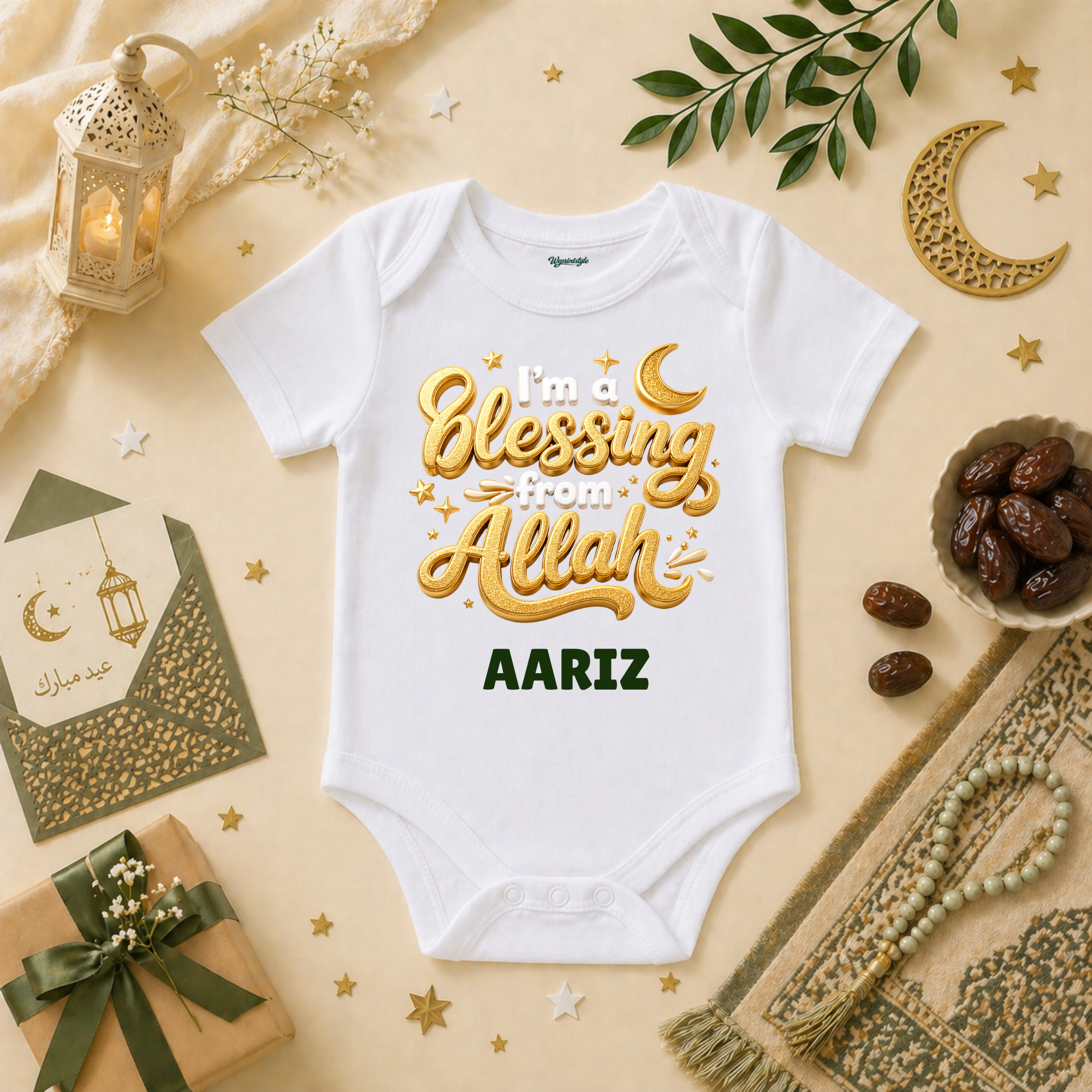 Little Prince Im A Blessing From Allah Moonlight Star Celebration Joy