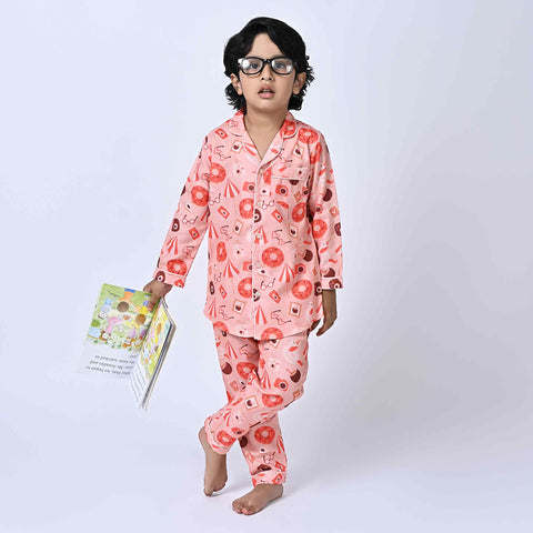 Resort Printed Kids Night Suit