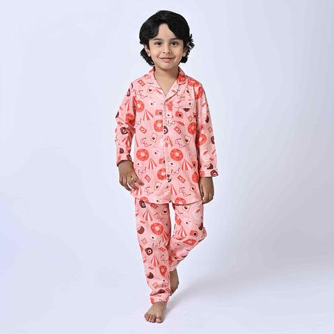 Resort Printed Kids Night Suit