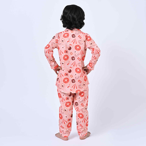 Resort Printed Kids Night Suit