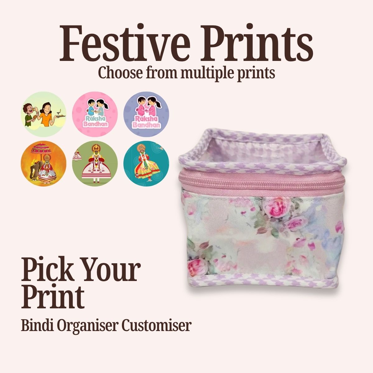FESTIVE PRINT BINDI ORGANIZER CUSTOMISER