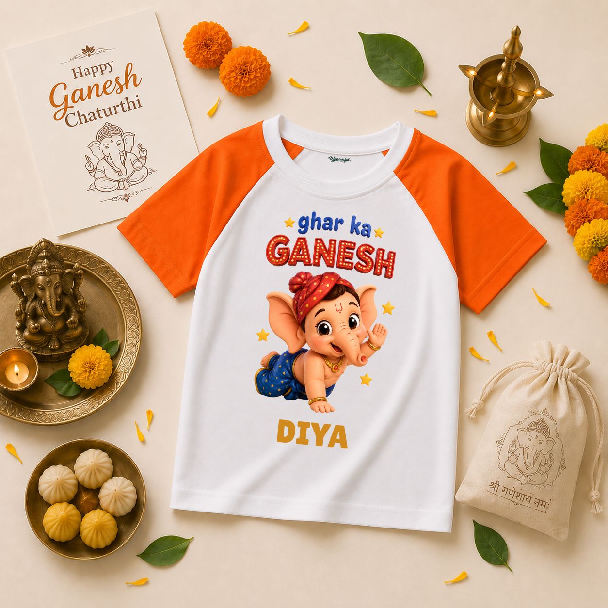 Ghar Ka Ganesh Personalized T-Shirt