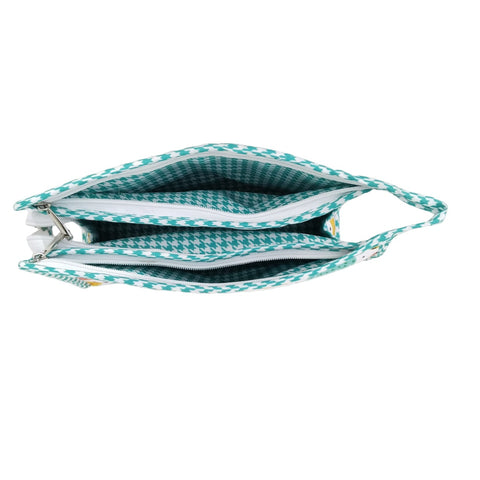 FRUIT FIESTA PRINT TRIOZIP TOILETRY BAG