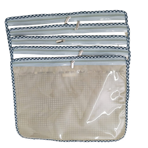 TEAL MAGNOLIA GROVE PRINT GRAND SAREE ORGANIZER