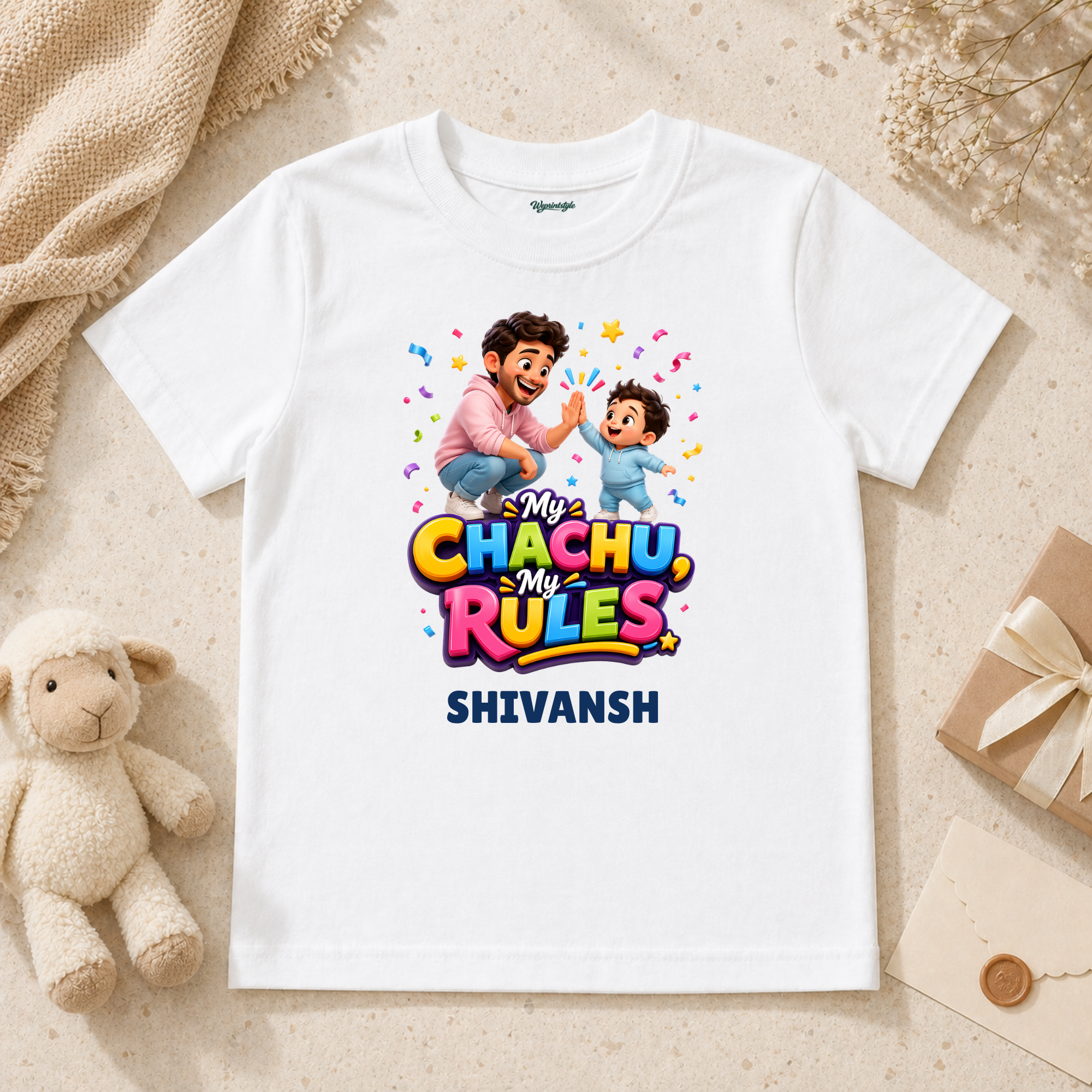 My Chachu My Rules Cute Baby Boy Fun Family Bonding