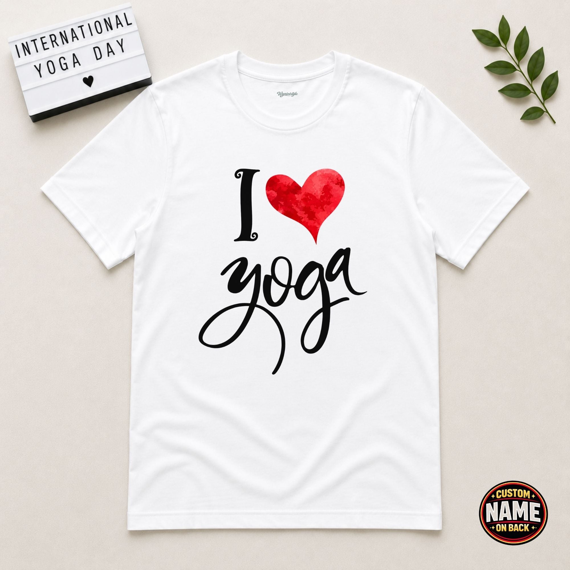 i love Yoga Tshirt