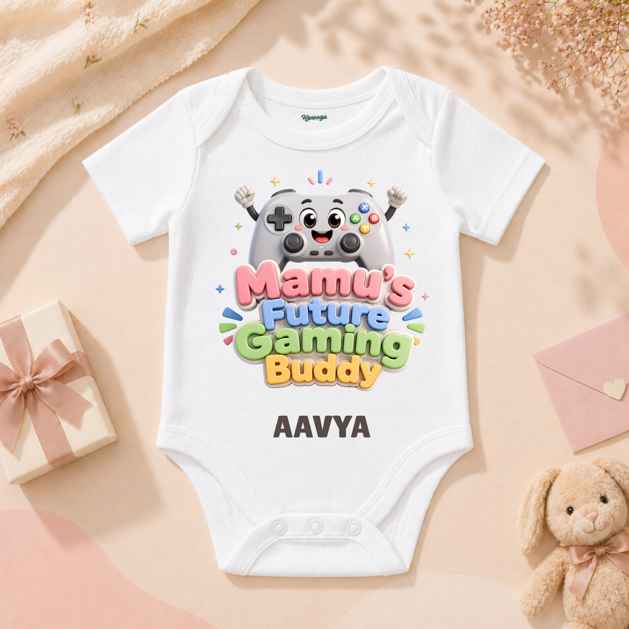 Mamu’s Future Gaming Buddy Funny Baby With Playful Gaming