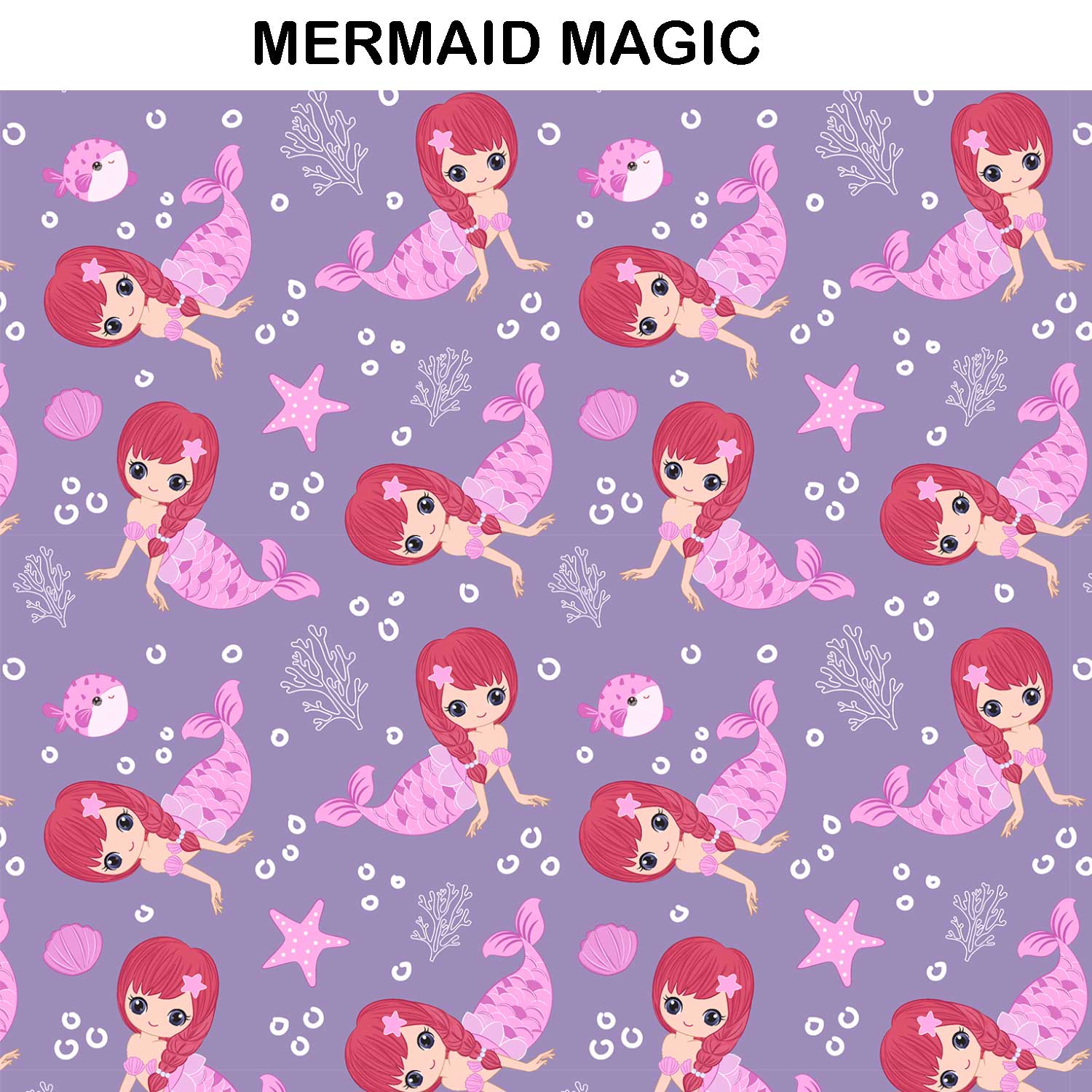MERMAID PRINT MACBOOK & A4 FOLDER SLEEVE CUSTOMISER